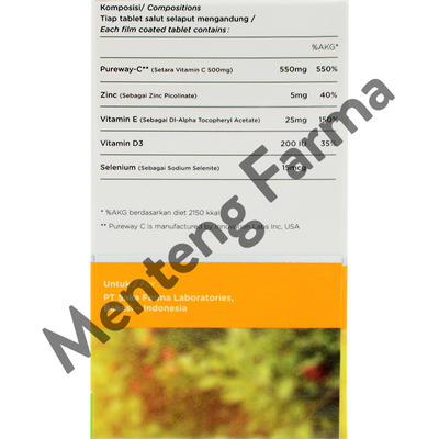 H2 Pureway C+ 30 Tablet - Suplemen Vitamin C Untuk Daya Tahan Tubuh - Menteng Farma
