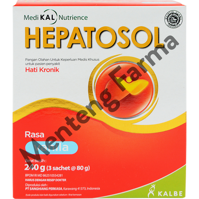 Hepatosol Vanila 240 Gram - Susu Nutrisi Khusus Pasien Gangguan Hati Ringan - Menteng Farma