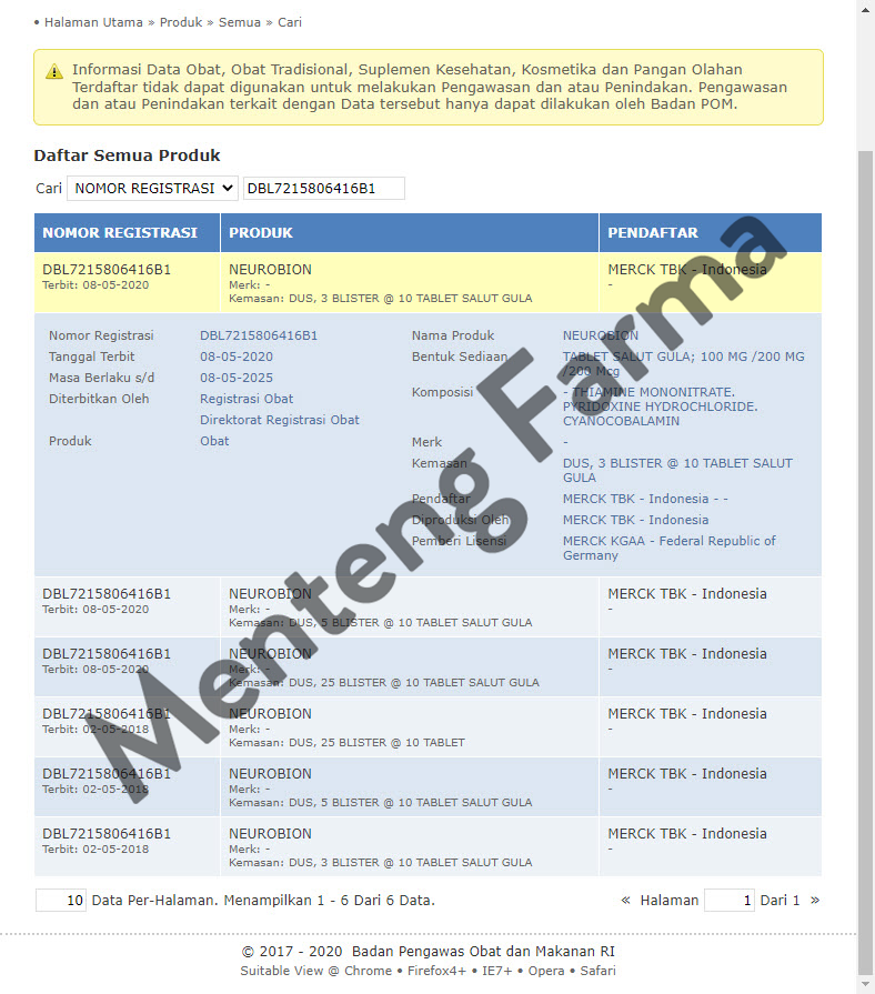Neurobion - Suplemen Kesehatan Saraf - Menteng Farma