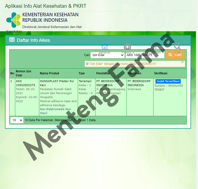 Hansaplast Plaster Roll - Plaster Luka - Menteng Farma