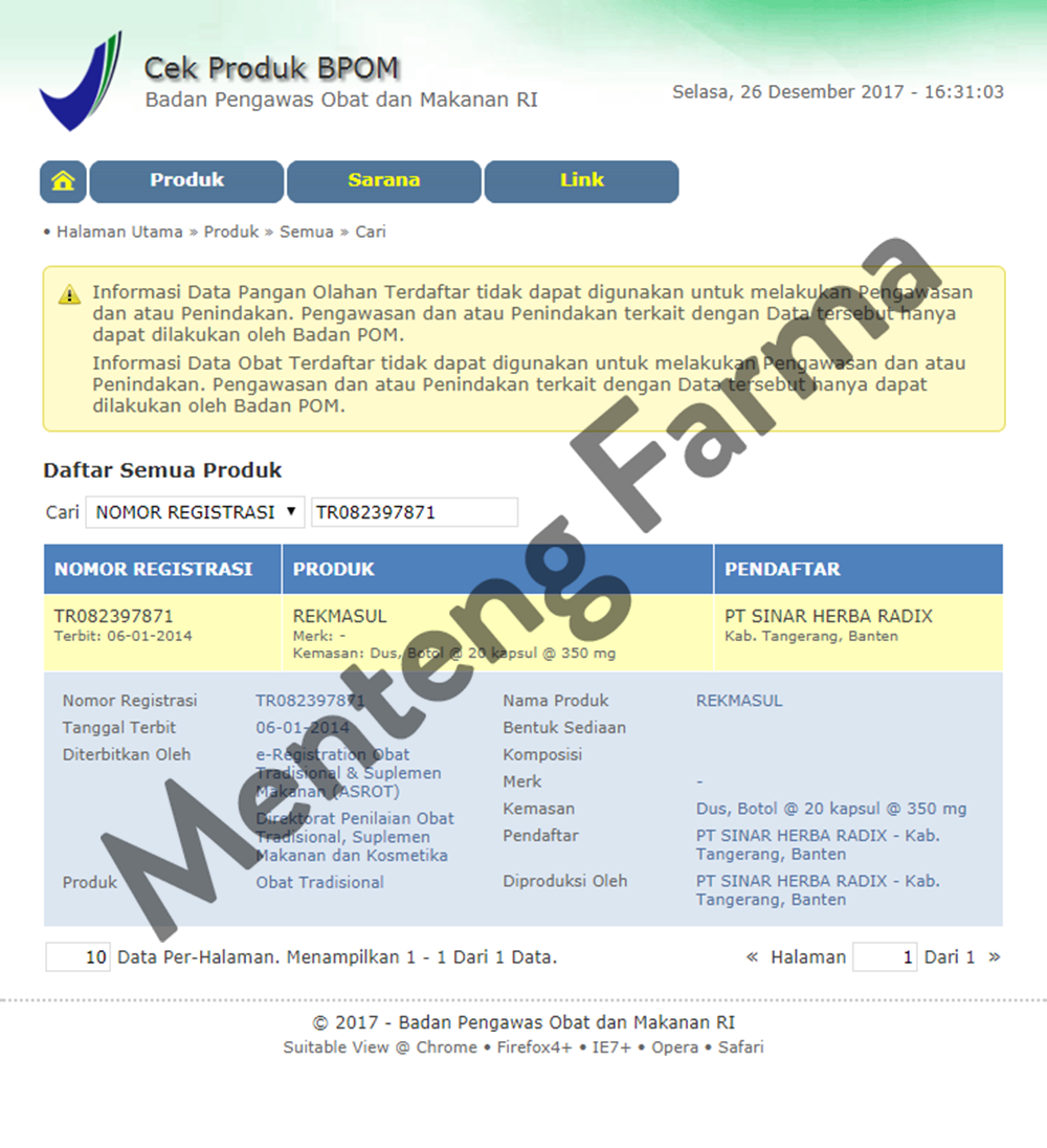 Rekmasul (Lin Chee Tan) - Obat Rematik, Sakit Pinggang, Pegal Linu - Menteng Farma