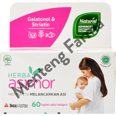 Herba Asimor 60 Kaplet - Suplemen ASI Booster / Pelancar ASI - Menteng Farma