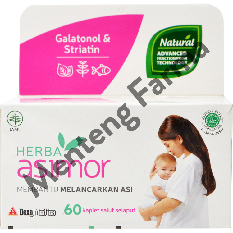 Herba Asimor 60 Kaplet - Suplemen ASI Booster / Pelancar ASI - Menteng Farma