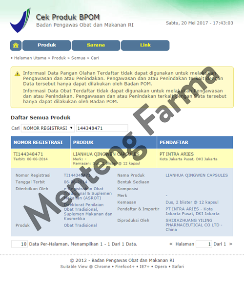 Lianhua Qingwen Capsules - Menteng Farma
