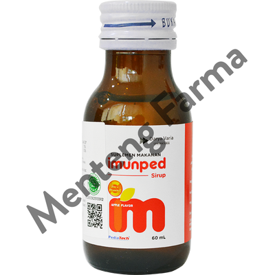 Imunped Sirup 60 mL - Suplemen Zinc dan Vitamin C Anak - Menteng Farma