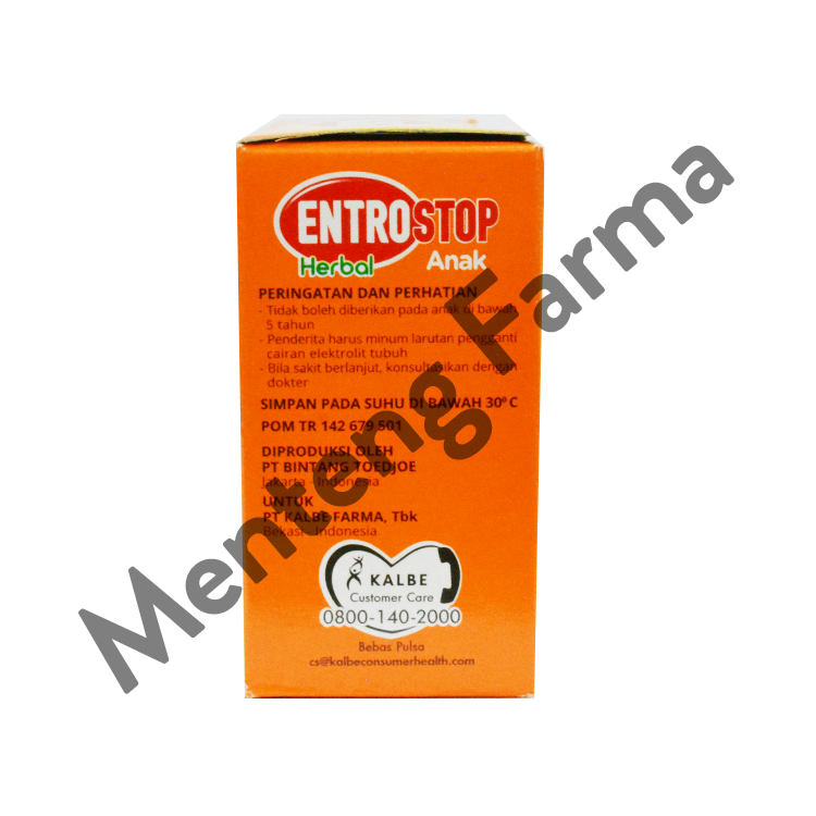 Entrostop Herbal Anak Sachet 10 mL - Sirup Mencret Diare Anak - Menteng Farma