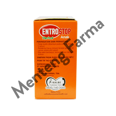 Entrostop Herbal Anak Sachet 10 mL - Sirup Mencret Diare Anak - Menteng Farma