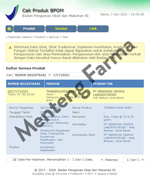 Transpulmin Baby Balsam 10 G - Pereda Hidung Tersumbat dan Menghangatkan Badan - Menteng Farma