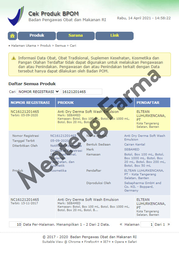 Sebamed Anti Dry Derma Soft Wash Emulsion 200 ML - Sabun Khusus Kulit Kering dan Sensitif - Menteng Farma