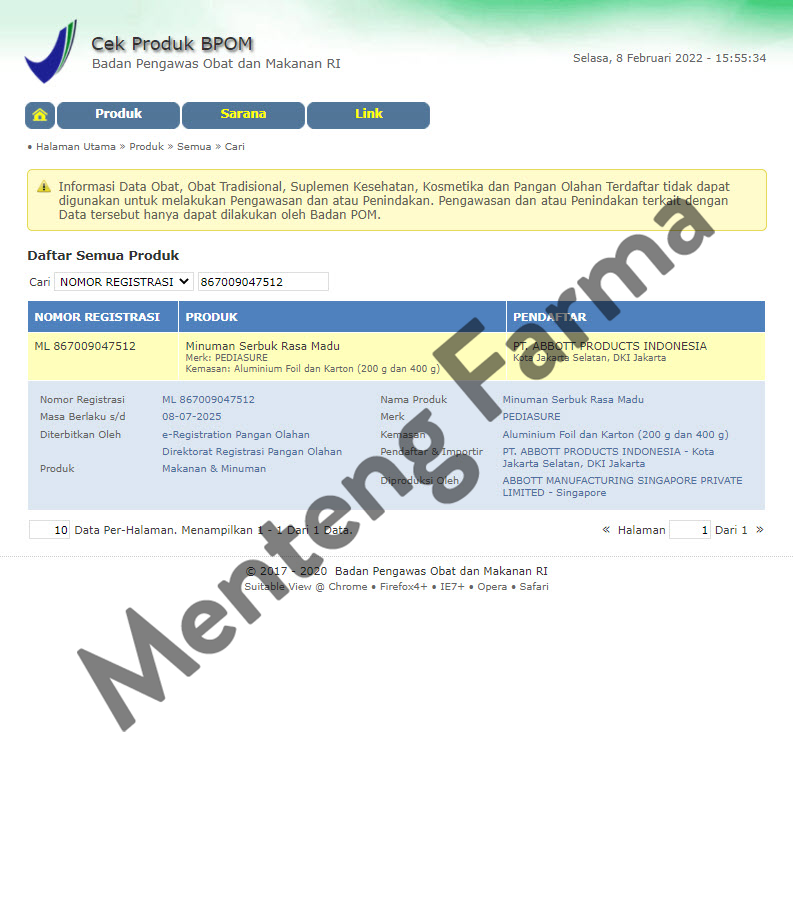 Pediasure Madu 200 Gram - Susu Pendukung Nutrisi Pertumbuhan Anak - Menteng Farma