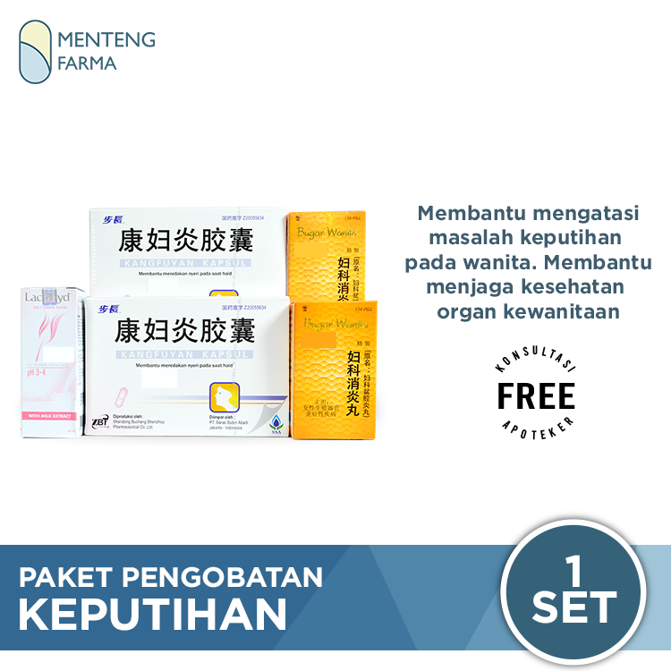 Paket Pengobatan Keputihan - Mengurangi Gejala Keputihan Pada Wanita - Menteng Farma