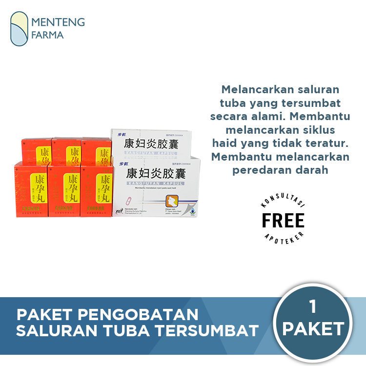 Paket Pengobatan Herbal Saluran Tuba Tersumbat - Menteng Farma