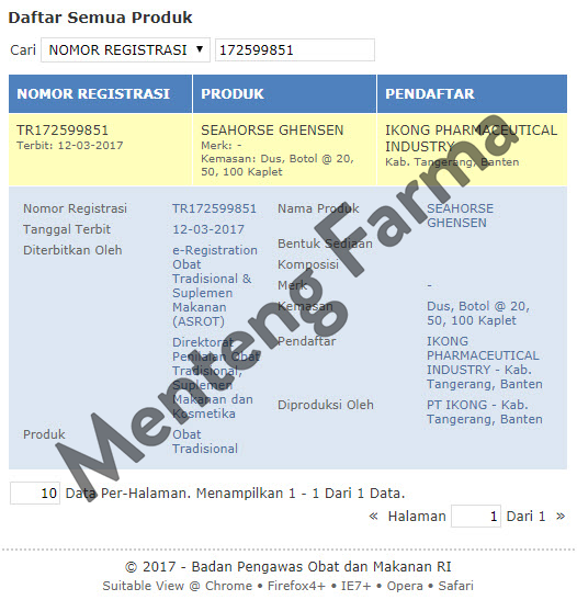 Sehat Ginjal (Sea Horse Ghenshen Kidney) - Menteng Farma