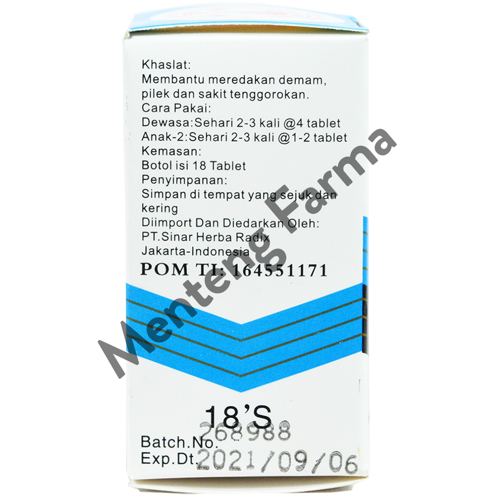 High Strength Yinqiao - Obat Pereda Panas / Demam - Menteng Farma