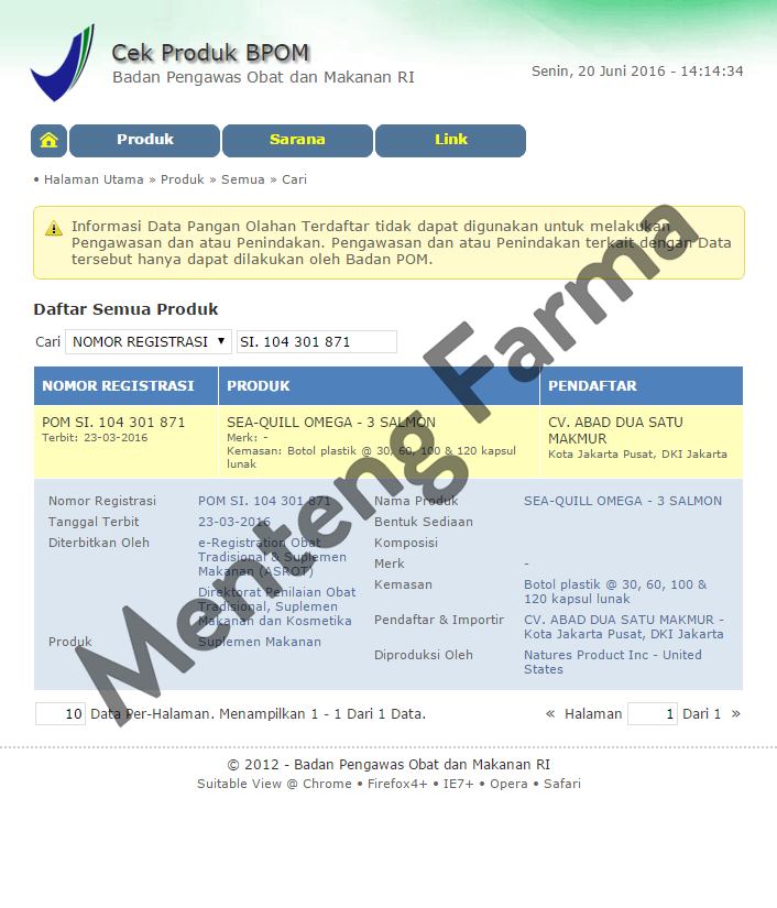 Sea Quill Omega-3 Salmon (Isi 60 softgels) - Menteng Farma