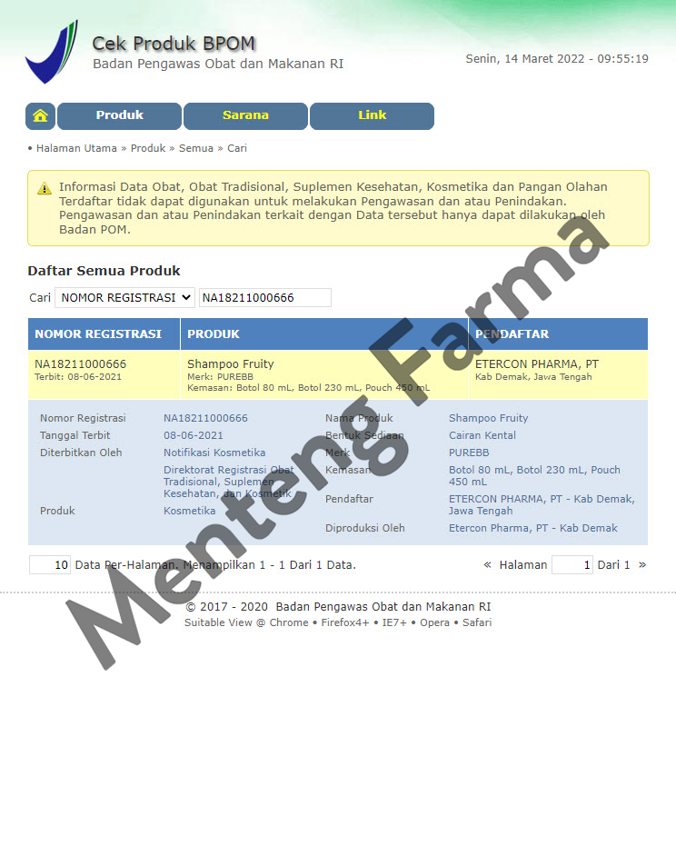 Pure Baby Shampoo Fruity 230 mL - Shampoo Bayi Non SLS - Menteng Farma