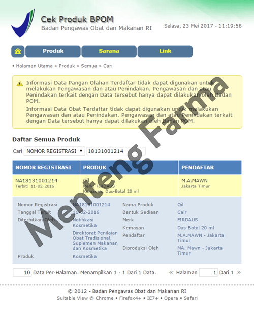 Firdaus Oil - Penumbuh Rambut, Kumis, Jenggot & Jambang - Menteng Farma