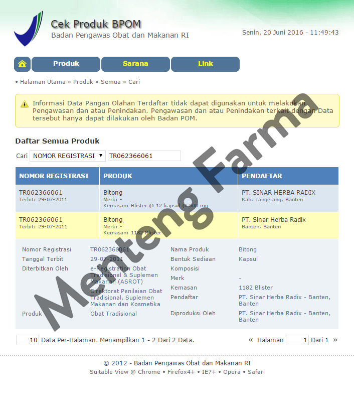 Bitong Capsule - Obat Menstruasi - Menteng Farma