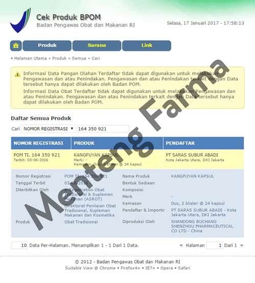 Kangfuyan Jiaonang - Obat Herbal Keputihan - Menteng Farma