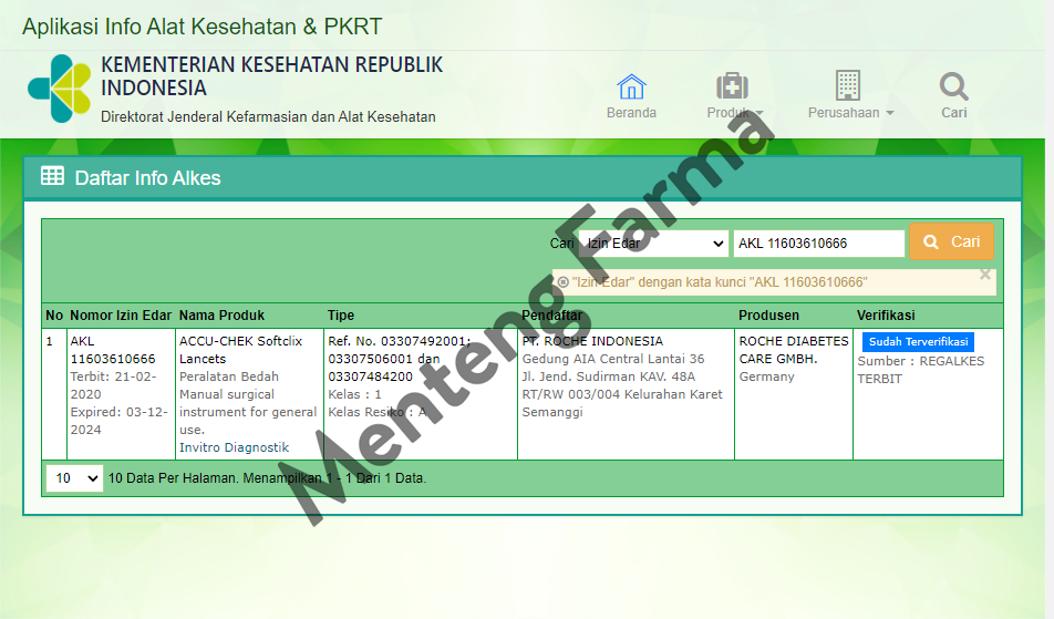 Accu-Chek Softclix 100 Lancets - Jarum Lancet Sekali Pakai - Menteng Farma