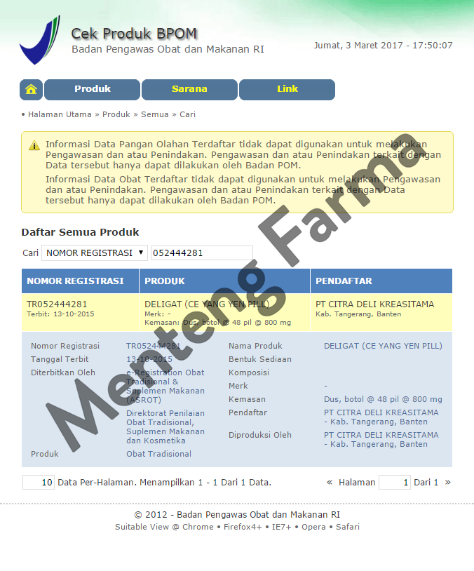 Deligat (Ce Yang Yen Pill) - Obat Gatal, Alergi, Biduran, Darah Manis - Menteng Farma