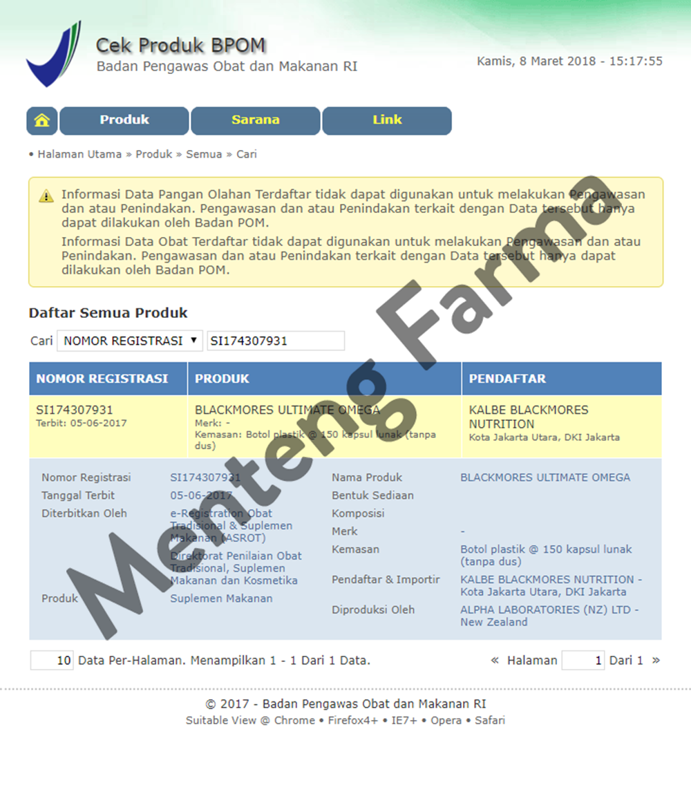 Blackmores Ultimate Omega Odourless 30 Tablet - Sumber Omega 3 Alami - Menteng Farma