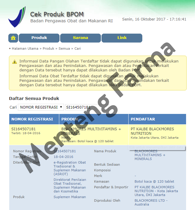 Blackmores Multivitamin & Minerals - Isi 60 Tablet - Menteng Farma