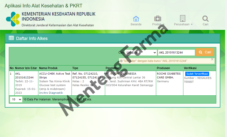 Accu-Chek Active 50 Test Strip - Tes Strip Gula Darah - Menteng Farma