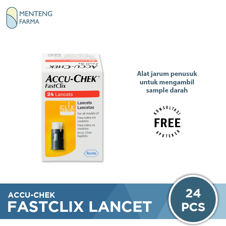 Accu-Chek Fastclix 24 Lancets - Jarum Lancet Sekali Pakai – Menteng Farma