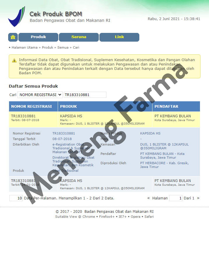 Kapsida HS 12 Kapsul - Obat Gatal dan Jerawat dengan Ekstrak Jintan Hitam - Menteng Farma