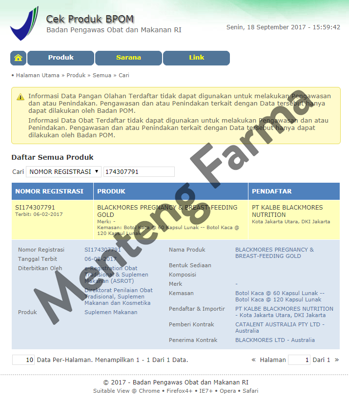 Blackmores Pregnancy & Breastfeeding Gold - Isi 120 Kapsul - Menteng Farma