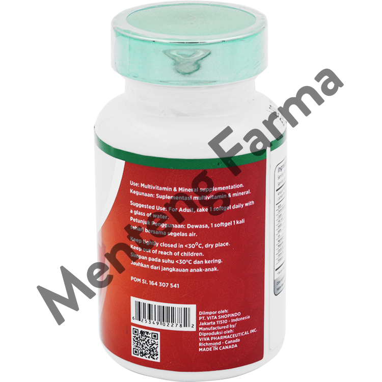 Nutriwell Vitacom Formula - Memenuhi Multivitamin dan Mineral Tubuh - Menteng Farma