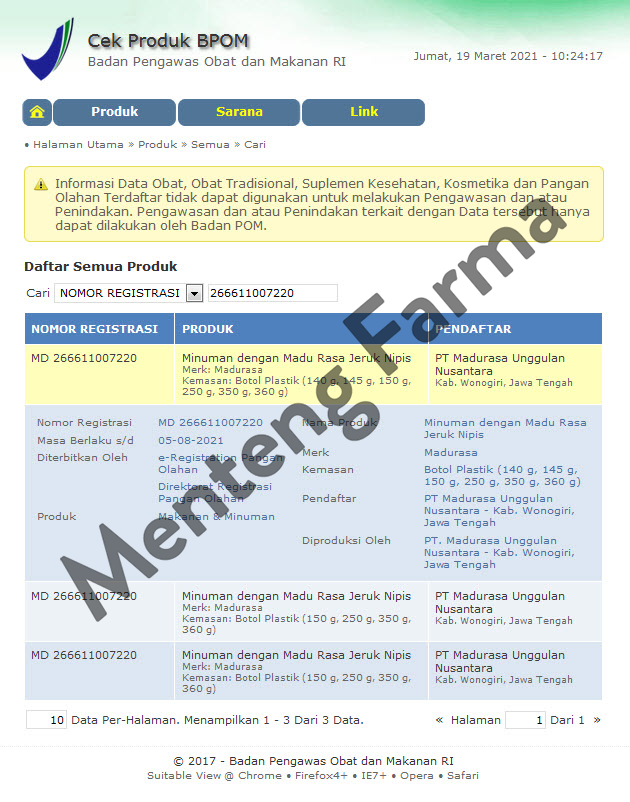 Madurasa Jeruk Nipis 150 Gram - Minuman Rasa Madu Asli - Menteng Farma