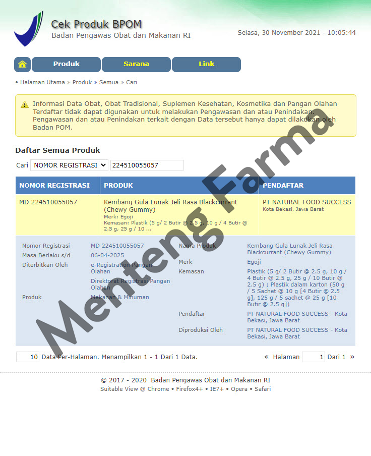 Egoji Chewy Gummy Blackcurrant Isi 10 Butir - Permen Gummy Vitamin C - Menteng Farma