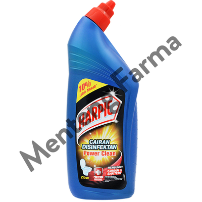 Harpic Power Clean Disinfektan Citrus 675 ML - Pembersih dan Penghancur Kerak Kloset - Menteng Farma