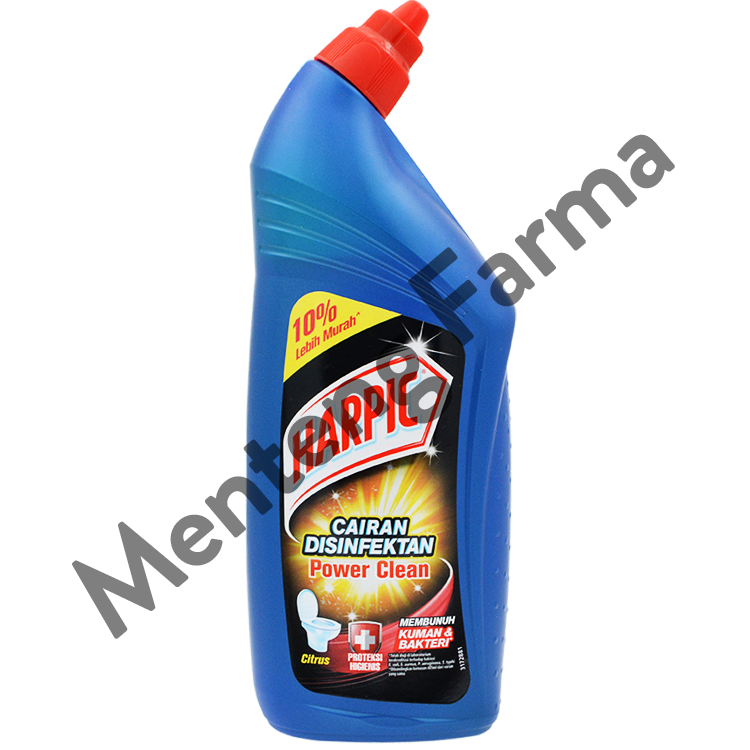 Harpic Power Clean Disinfektan Citrus 675 ML - Pembersih dan Penghancur Kerak Kloset - Menteng Farma