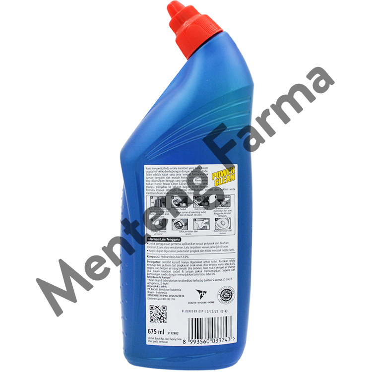 Harpic Power Clean Disinfektan Citrus 675 ML - Pembersih dan Penghancur Kerak Kloset - Menteng Farma