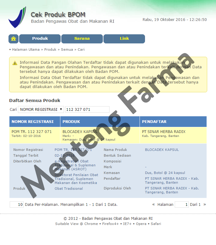 Jian Bu Hu Qian Wan (Blocadex Kapsul) - Menteng Farma