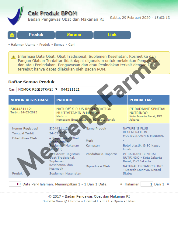 Natures Plus Regeneration Multivitamin Dan Mineral 90 Softgel - Menteng Farma