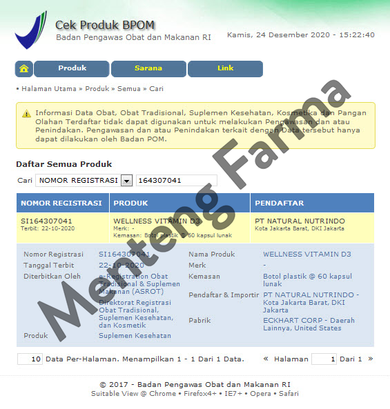 Wellness Vitamin D3 400 IU Isi 60 Kapsul Lunak - Suplemen Vitamin D - Menteng Farma