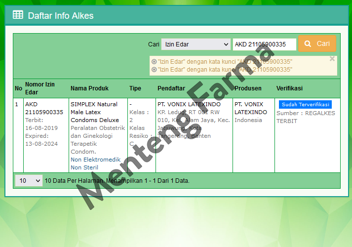 Kondom Simplex Deluxe - Isi 3 - Menteng Farma