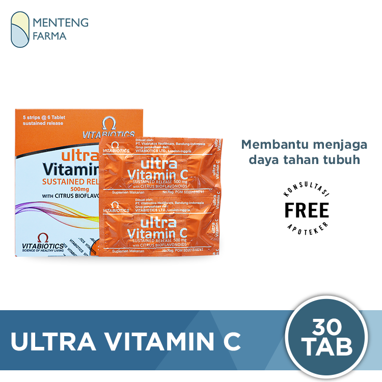 Vitamin C 500mg Vitabiotics Ultra - Meningkatkan Daya Tahan Tubuh – Apotek