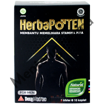 Herbapoten 30 Kaplet - Suplemen Stamina Pria - Menteng Farma