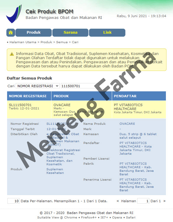 Ovacare 30 Tablet - Suplemen Penunjang Promil dan Kesuburan Wanita - Menteng Farma
