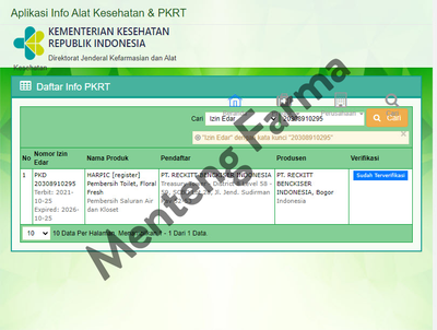 Harpic Fresh Floral 495 ML - Pembersih Toilet Efektif Membunuh Kuman - Menteng Farma