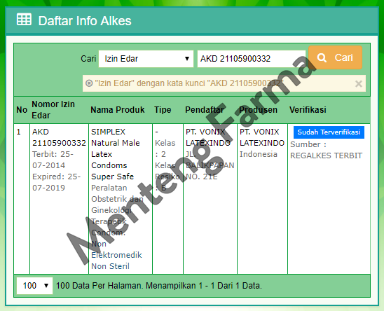 Kondom Simplex Super Safe Brown - Isi 3 - Menteng Farma