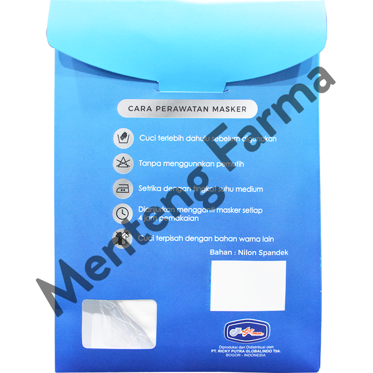 Masker Kain Gtman Non Medis Earloop Putih - Menteng Farma