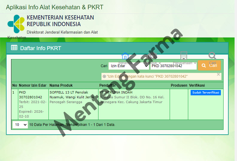 Soffell Lotion Wangi Kulit Jeruk Isi 24 Sachet - Lotion Anti Nyamuk - Menteng Farma