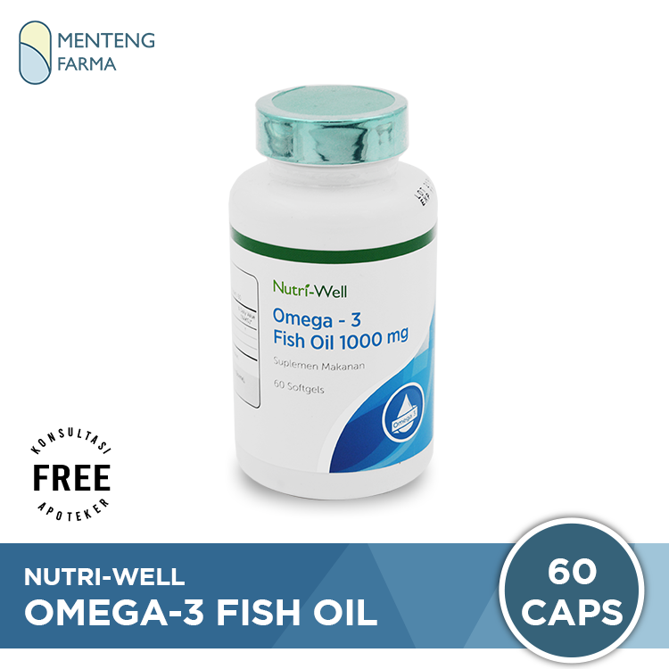 Nutriwell Omega-3 Fish Oil - Memenuhi Kebutuhan Nutrisi Tubuh - Menteng Farma
