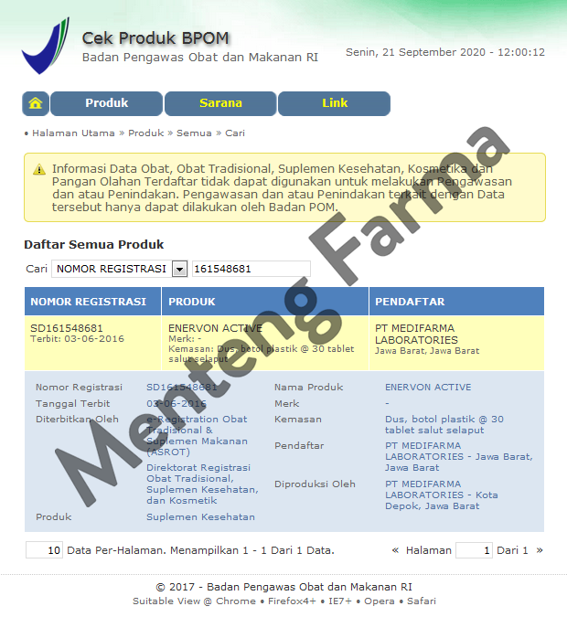 Enervon-C Active 4 Tablet Dus Isi 25 Strip - Suplemen Lengkap untuk Daya Tahan Tubuh - Menteng Farma